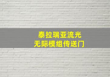 泰拉瑞亚流光无际模组传送门