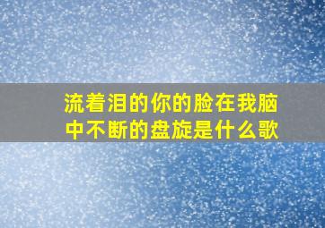 流着泪的你的脸在我脑中不断的盘旋是什么歌