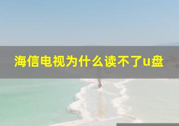 海信电视为什么读不了u盘