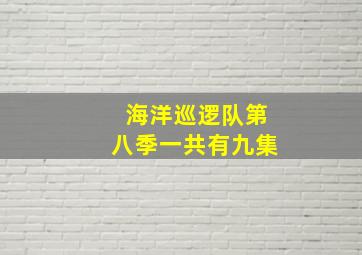 海洋巡逻队第八季一共有九集