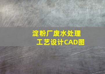 淀粉厂废水处理工艺设计CAD图