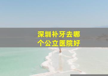 深圳补牙去哪个公立医院好