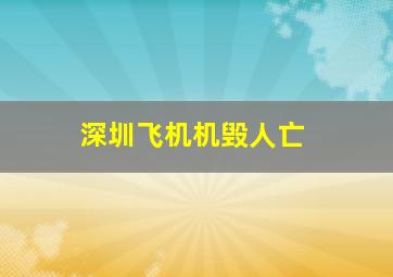 深圳飞机机毁人亡