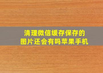 清理微信缓存保存的图片还会有吗苹果手机