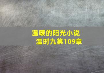 温暖的阳光小说温时九第109章