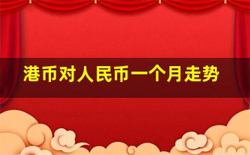 港币对人民币一个月走势