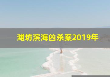 潍坊滨海凶杀案2019年