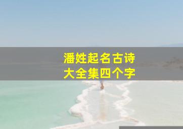 潘姓起名古诗大全集四个字