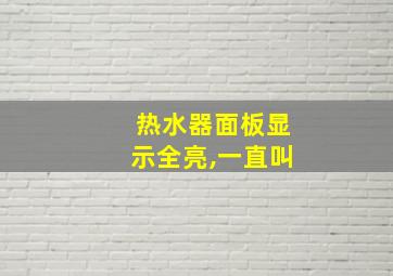 热水器面板显示全亮,一直叫