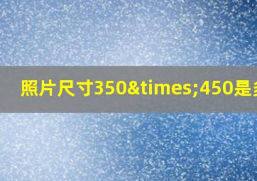 照片尺寸350×450是多大