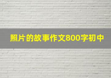 照片的故事作文800字初中