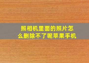 照相机里面的照片怎么删除不了呢苹果手机