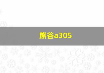 熊谷a305