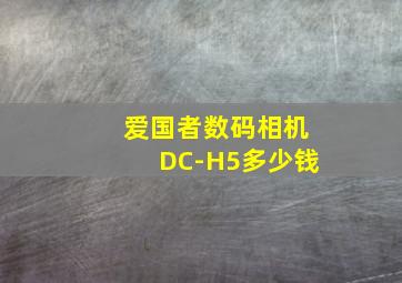 爱国者数码相机DC-H5多少钱