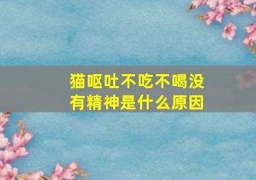 猫呕吐不吃不喝没有精神是什么原因