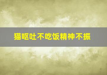 猫呕吐不吃饭精神不振