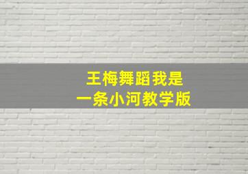 王梅舞蹈我是一条小河教学版