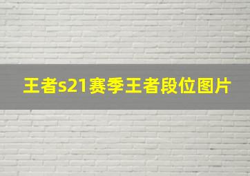 王者s21赛季王者段位图片