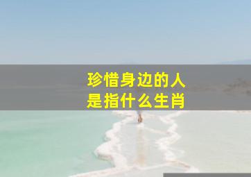 珍惜身边的人是指什么生肖