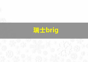 瑞士brig