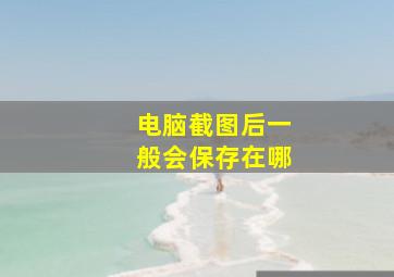 电脑截图后一般会保存在哪