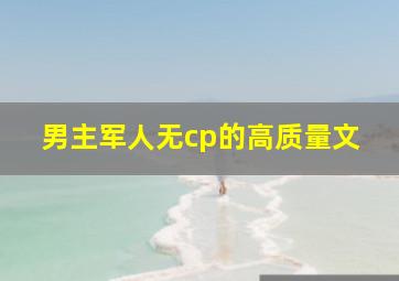 男主军人无cp的高质量文