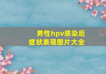 男性hpv感染后症状表现图片大全