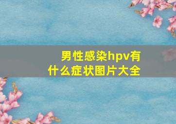 男性感染hpv有什么症状图片大全