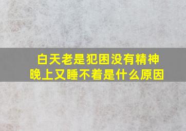 白天老是犯困没有精神晚上又睡不着是什么原因