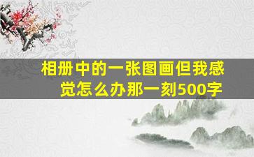 相册中的一张图画但我感觉怎么办那一刻500字