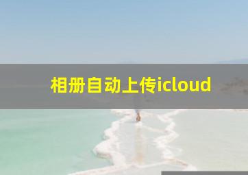 相册自动上传icloud