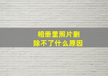 相册里照片删除不了什么原因