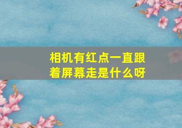 相机有红点一直跟着屏幕走是什么呀