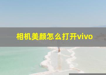 相机美颜怎么打开vivo