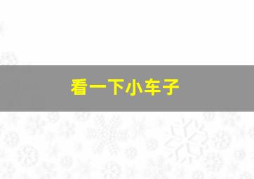 看一下小车子