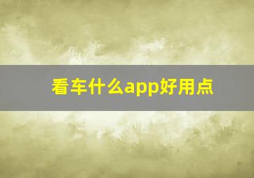 看车什么app好用点