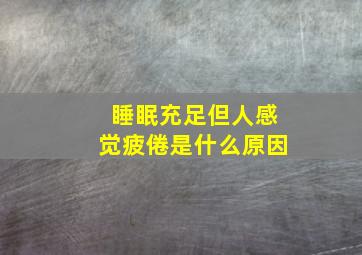 睡眠充足但人感觉疲倦是什么原因