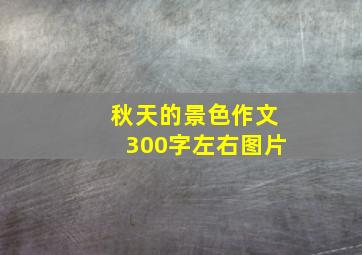 秋天的景色作文300字左右图片