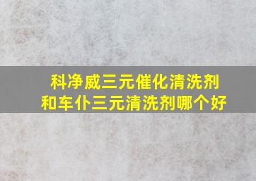 科净威三元催化清洗剂和车仆三元清洗剂哪个好