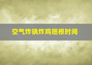 空气炸锅炸鸡翅根时间