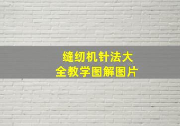 缝纫机针法大全教学图解图片