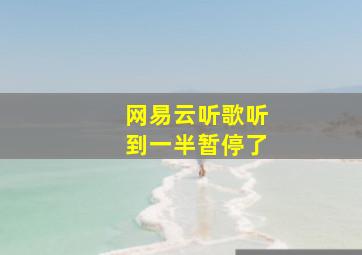 网易云听歌听到一半暂停了