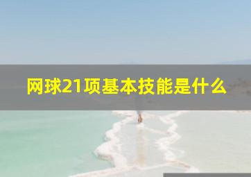 网球21项基本技能是什么