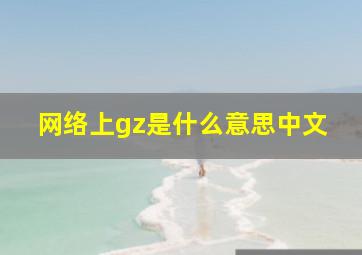 网络上gz是什么意思中文