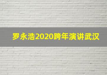 罗永浩2020跨年演讲武汉