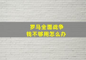 罗马全面战争钱不够用怎么办