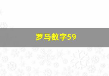 罗马数字59