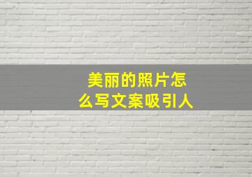 美丽的照片怎么写文案吸引人