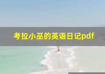 考拉小巫的英语日记pdf