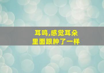 耳鸣,感觉耳朵里面跟肿了一样